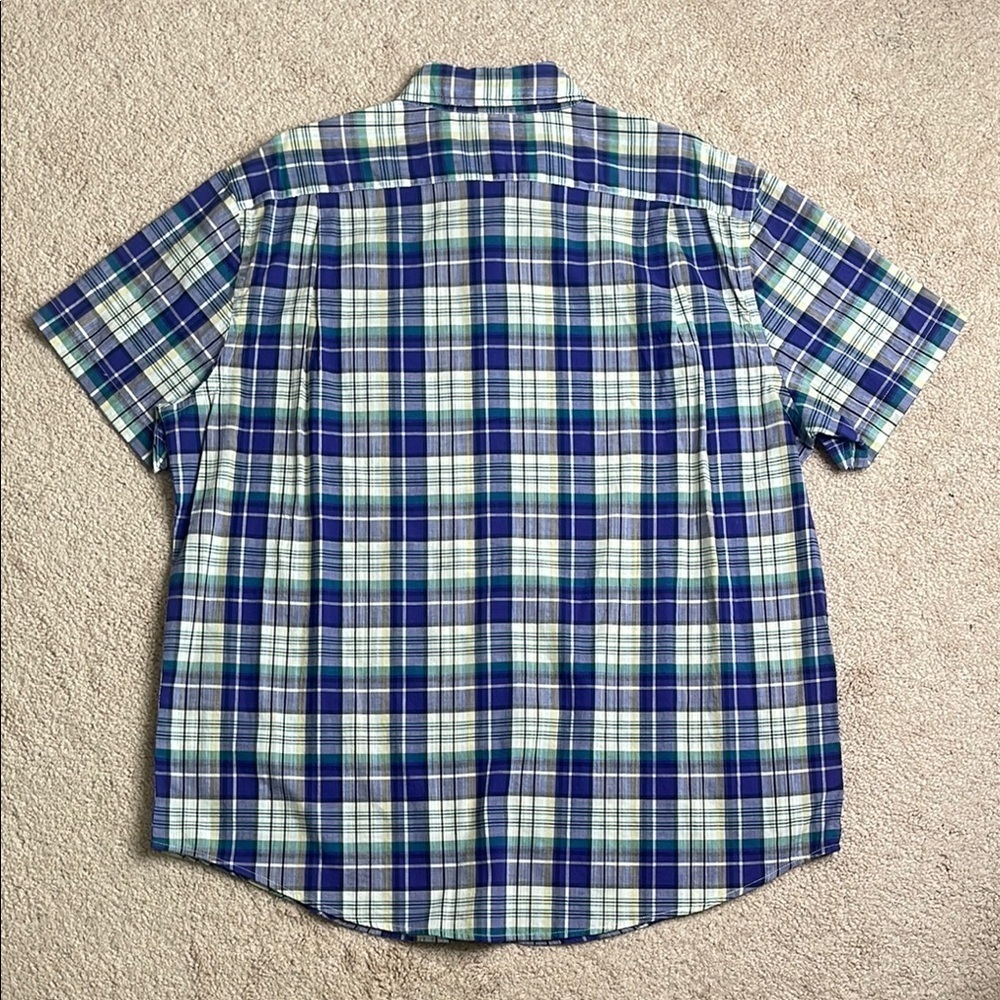 NWT Sonoma Blue and Green Casual Button Down Shirt - Picture 5 of 5